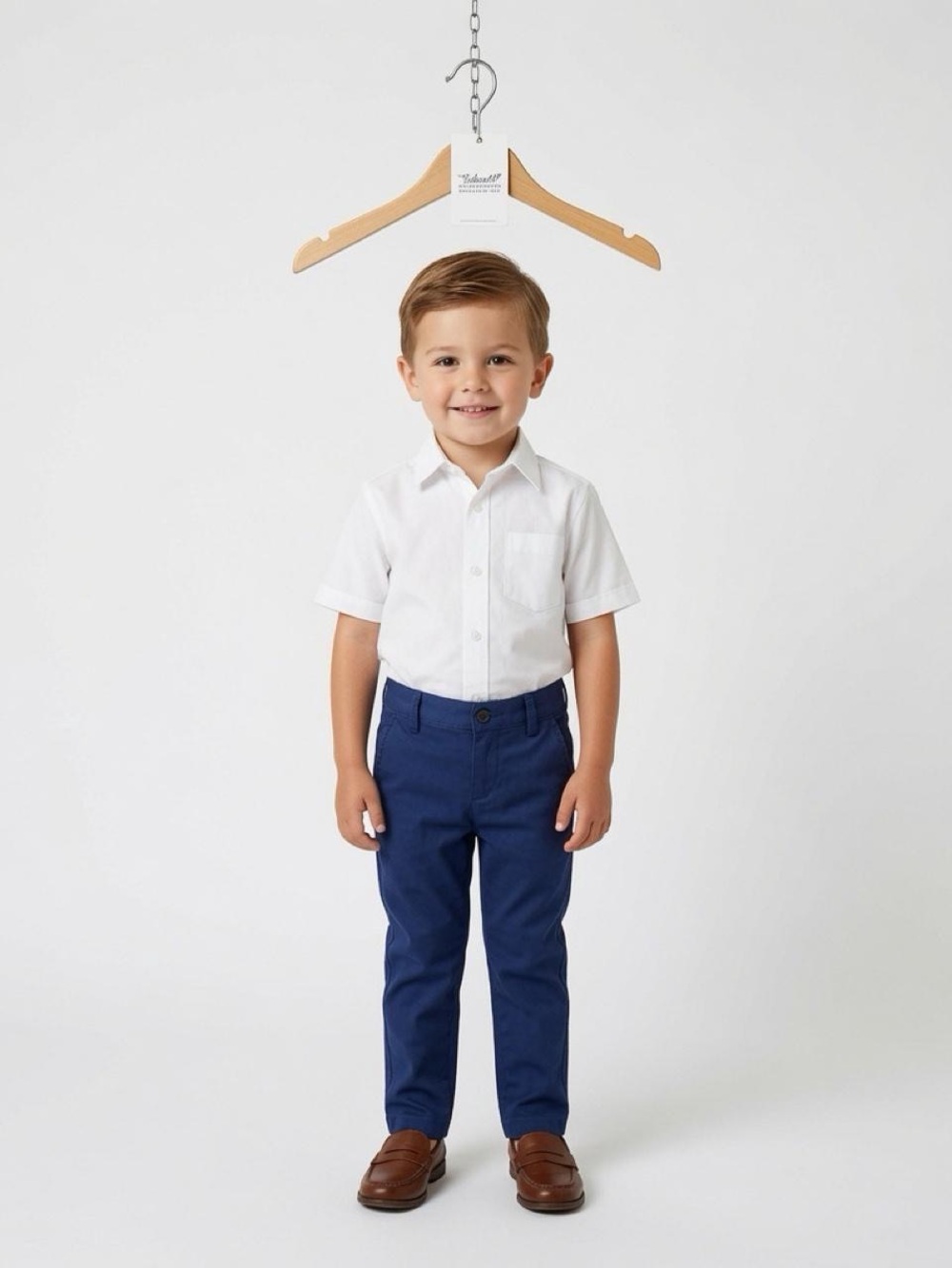 NEW WITH TAG Brooks brothers Boys Navy Chino Pants - Classic Kids Bottoms size 4